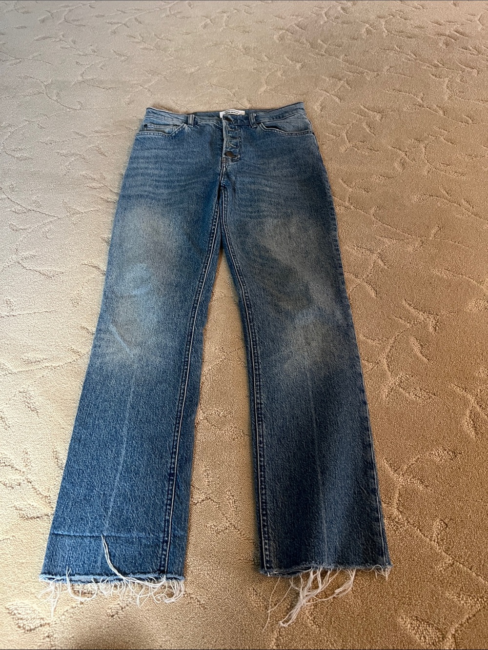 Reformation Peton High Rise Bootcut Jeans Size 28 Distressed Malta Wash - Picture 5 of 6
